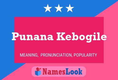 Póster del nombre Punana Kebogile