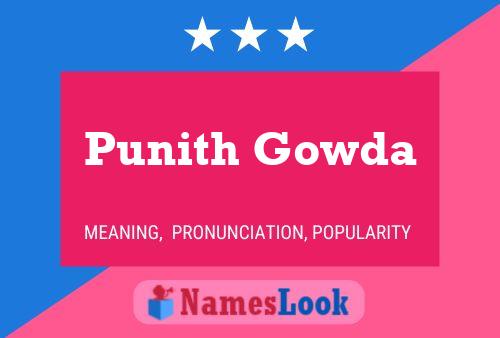 Póster del nombre Punith Gowda