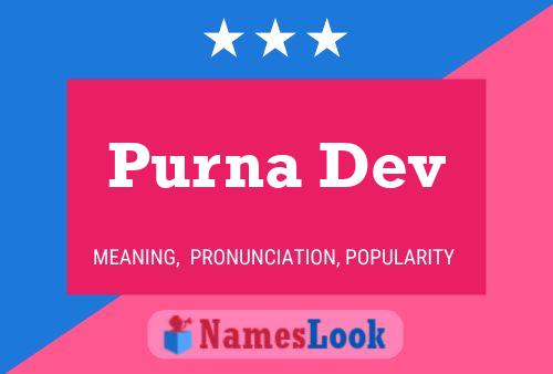 Póster del nombre Purna Dev