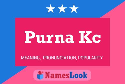 Póster del nombre Purna Kc