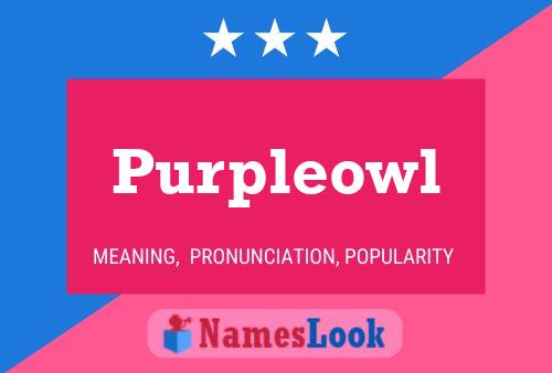 Póster del nombre Purpleowl