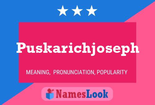 Póster del nombre Puskarichjoseph