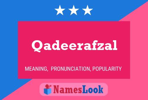 Póster del nombre Qadeerafzal