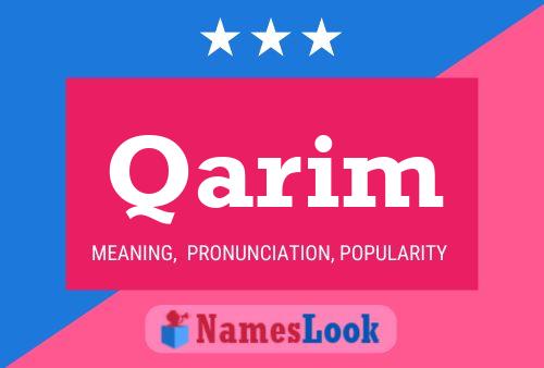 Póster del nombre Qarim