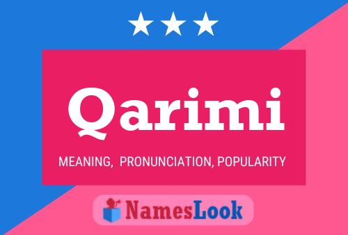 Póster del nombre Qarimi