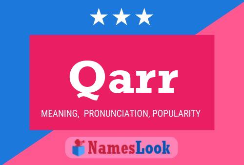 Póster del nombre Qarr