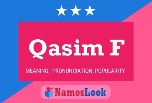 Póster del nombre Qasim F