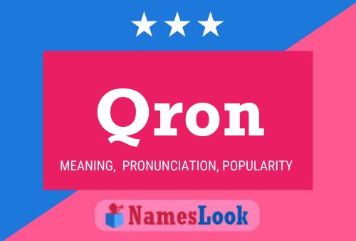 Póster del nombre Qron