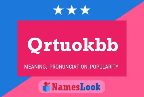 Póster del nombre Qrtuokbb