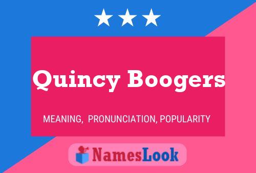 Póster del nombre Quincy Boogers