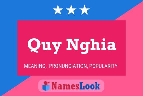 Póster del nombre Quy Nghia