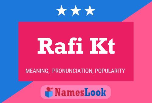 Póster del nombre Rafi Kt