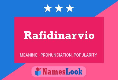 Póster del nombre Rafidinarvio