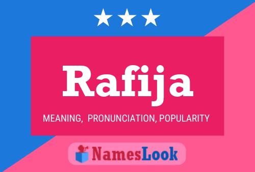 Póster del nombre Rafija