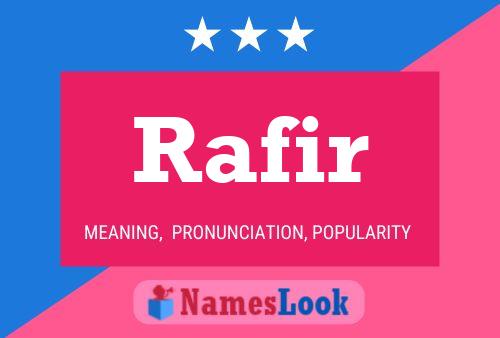 Póster del nombre Rafir