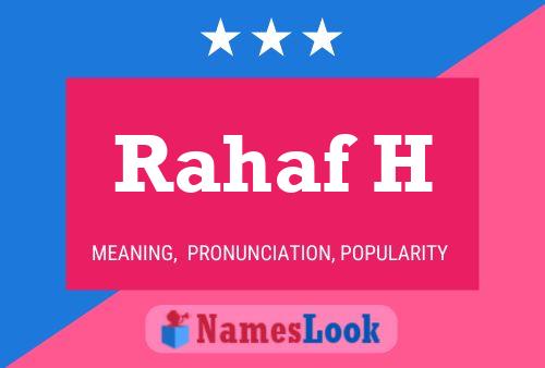 Póster del nombre Rahaf H