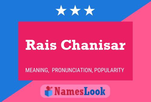 Póster del nombre Rais Chanisar