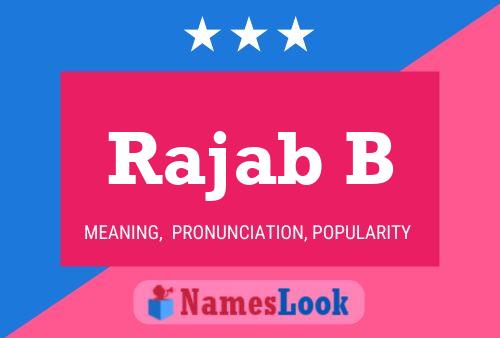 Póster del nombre Rajab B