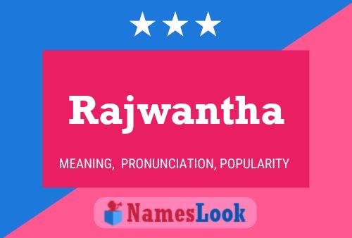 Póster del nombre Rajwantha