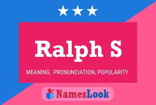 Póster del nombre Ralph S