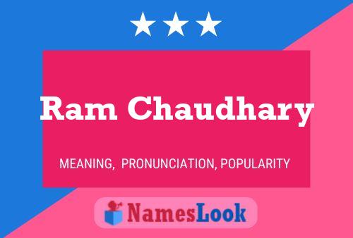 Póster del nombre Ram Chaudhary