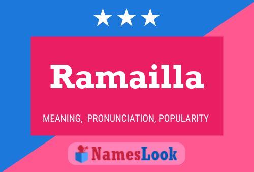 Póster del nombre Ramailla