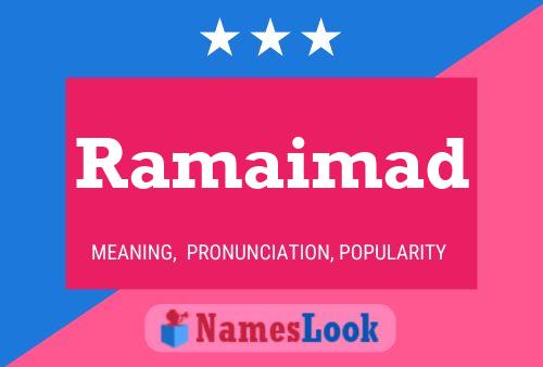 Póster del nombre Ramaimad