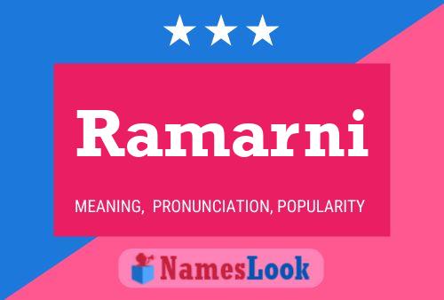 Póster del nombre Ramarni