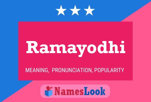 Póster del nombre Ramayodhi