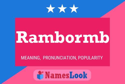 Póster del nombre Rambormb