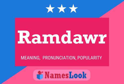 Póster del nombre Ramdawr