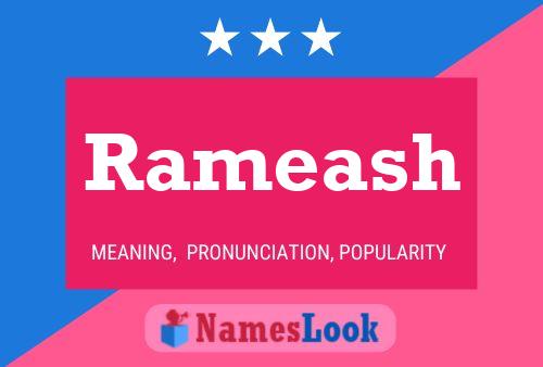 Póster del nombre Rameash