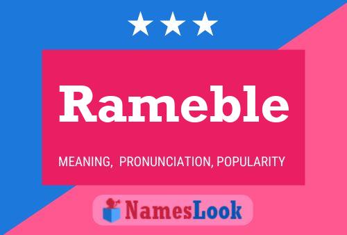 Póster del nombre Rameble