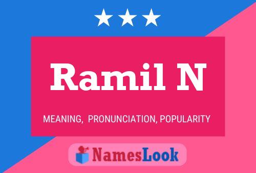 Póster del nombre Ramil N