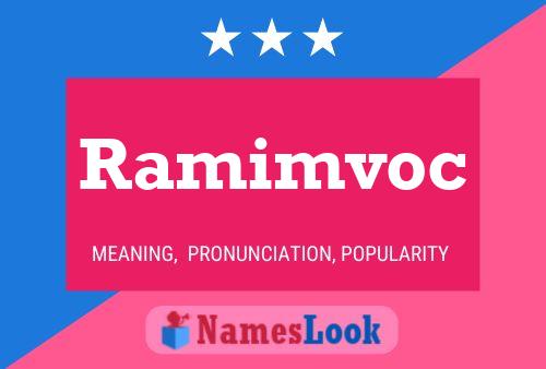 Póster del nombre Ramimvoc