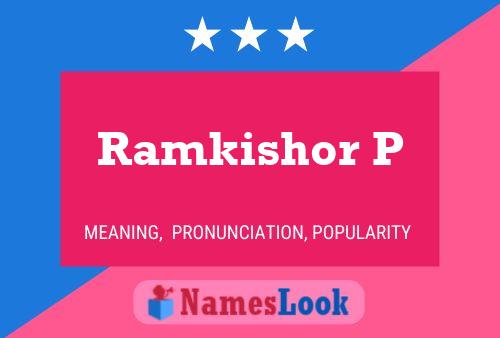 Póster del nombre Ramkishor P