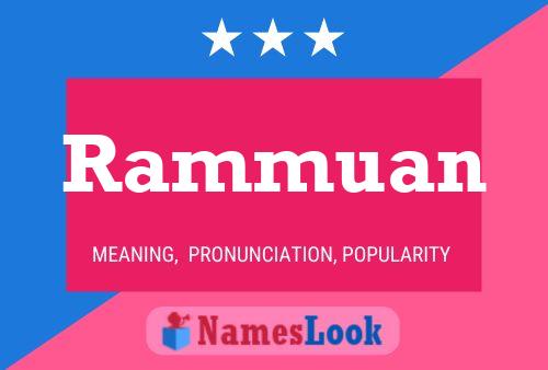 Póster del nombre Rammuan