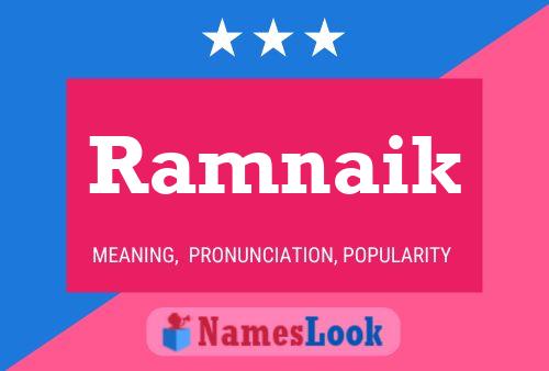 Póster del nombre Ramnaik