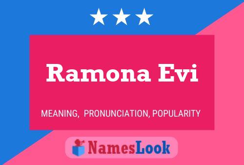 Póster del nombre Ramona Evi