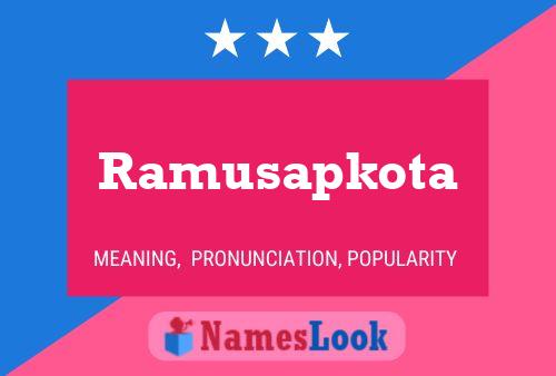 Póster del nombre Ramusapkota