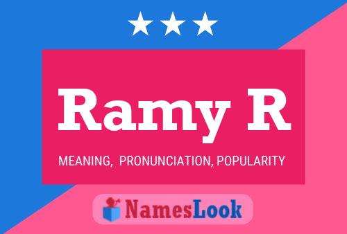 Póster del nombre Ramy R