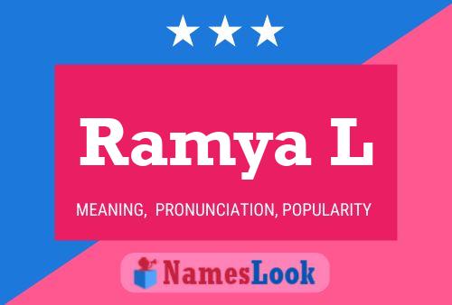 Póster del nombre Ramya L