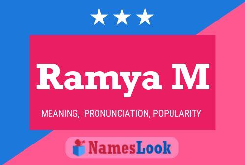 Póster del nombre Ramya M