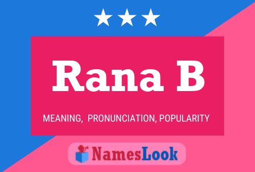 Póster del nombre Rana B