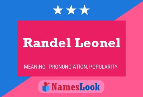 Póster del nombre Randel Leonel