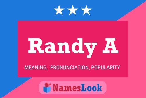 Póster del nombre Randy A