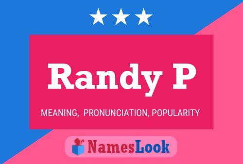 Póster del nombre Randy P