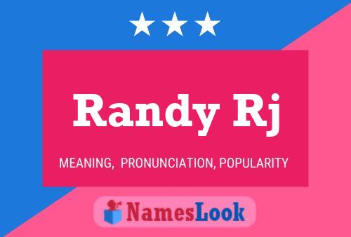 Póster del nombre Randy Rj