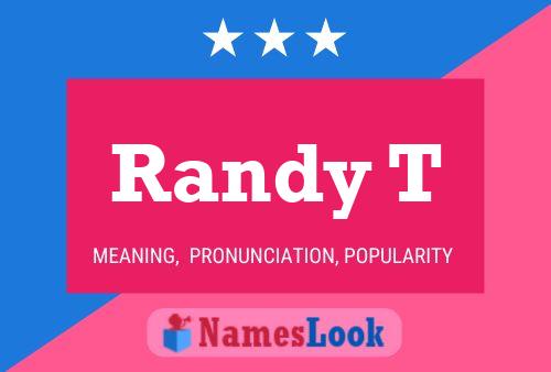 Póster del nombre Randy T