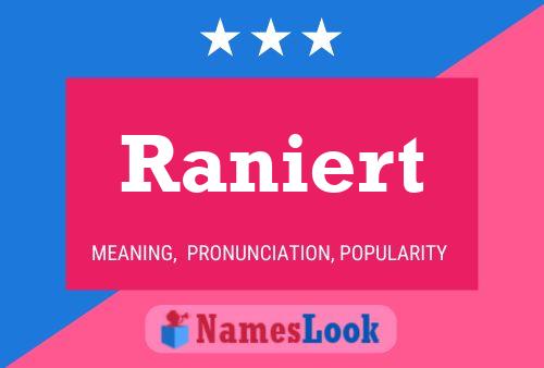 Póster del nombre Raniert